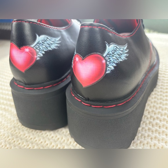 New Without Box Delia’s Talk Is Cheap Platform Oxfords, Size 7M - Picture 9 of 16